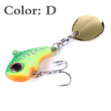Load image into Gallery viewer, 1Pcs Rotating Metal VIB vibration Bait Spinner Spoon Fishing Lures 9g 16g 21g Jigs Trout Winter Fishing Hard Baits Tackle Pesca