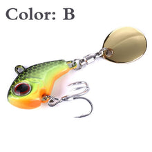 Load image into Gallery viewer, 1Pcs Rotating Metal VIB vibration Bait Spinner Spoon Fishing Lures 9g 16g 21g Jigs Trout Winter Fishing Hard Baits Tackle Pesca