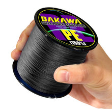 Load image into Gallery viewer, BAKAWA 4 Braided Fishing Line Length:300m/330yds Diameter:0.2mm-0.42mm,size:10-85lb Japan PE braided line Floating Line