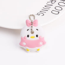 Load image into Gallery viewer, Cute Cartoon Keychain Silicone Cat Dog Protective Key Case Cover for Key Control Dust Cap Holder Gift Women Key Chain