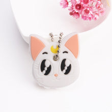 Load image into Gallery viewer, Cute Cartoon Keychain Silicone Cat Dog Protective Key Case Cover for Key Control Dust Cap Holder Gift Women Key Chain