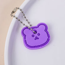 Load image into Gallery viewer, Cute Cartoon Keychain Silicone Cat Dog Protective Key Case Cover for Key Control Dust Cap Holder Gift Women Key Chain