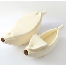 Load image into Gallery viewer, Banana Cat Bed House Cozy Cute Banana Puppy Cushion Kennel Warm Portable Pet Basket Supplies Mat Beds for Cats & Kittens