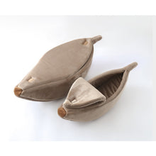 Load image into Gallery viewer, Banana Cat Bed House Cozy Cute Banana Puppy Cushion Kennel Warm Portable Pet Basket Supplies Mat Beds for Cats & Kittens