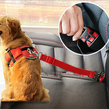 Load image into Gallery viewer, Pet Dog Cat Car Seat Belt Adjustable Harness Seatbelt Lead Leash for Small Medium Dogs Travel Clip Pet Supplies 5 Color
