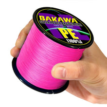 Load image into Gallery viewer, BAKAWA  4 Braided Fishing Line   Length:300m/330yds  Diameter:0.2mm-0.42mm,size:10-85lb Japan PE braided line  Floating Line
