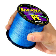Load image into Gallery viewer, BAKAWA  4 Braided Fishing Line   Length:300m/330yds  Diameter:0.2mm-0.42mm,size:10-85lb Japan PE braided line  Floating Line
