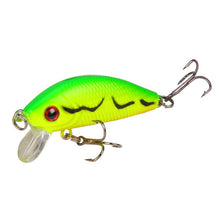 Load image into Gallery viewer, 1PCS Minnow Fishing Lure 50mm4.2g  Topwater Hard Bait Wobbler Jig Bait Crankbait Carp Striped bass Pesca Fishing tackle SwimBait
