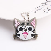 Load image into Gallery viewer, Cute Cartoon Keychain Silicone Cat Dog Protective Key Case Cover for Key Control Dust Cap Holder Gift Women Key Chain
