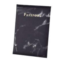 Load image into Gallery viewer, Elastic Band Leather Passport Cover RFID Blocking For Cards Travel Passport Holder Wallet Document Organizer Case Men Women
