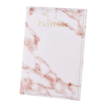 Load image into Gallery viewer, Elastic Band Leather Passport Cover RFID Blocking For Cards Travel Passport Holder Wallet Document Organizer Case Men Women
