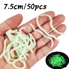 Load image into Gallery viewer, 20PCS-100pcs Lifelike Red Worm Soft Lure Earthworm ice Winter Fishing Silicone Artificial Bait Fishy Shrimp Additive Bass Carp
