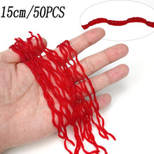 Load image into Gallery viewer, 20PCS-100pcs Lifelike Red Worm Soft Lure Earthworm ice Winter Fishing Silicone Artificial Bait Fishy Shrimp Additive Bass Carp
